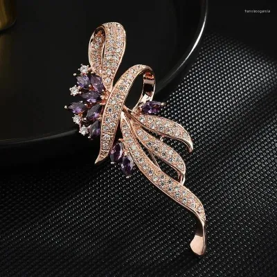 Light Luxury Elegant Zircon Brooch 